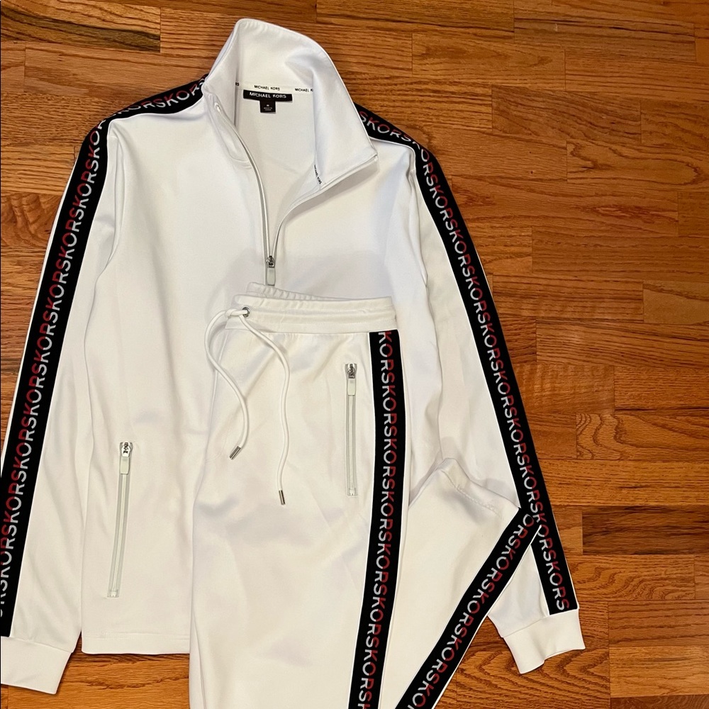 Michael Kors Logo Tape Track Jacket and Pant